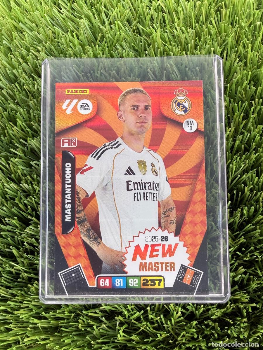 Cromos de F&uacute;tbol: N&ordm; NM10 Mastantuono New Master Real Madrid CF Adrenalyn XL 25 26