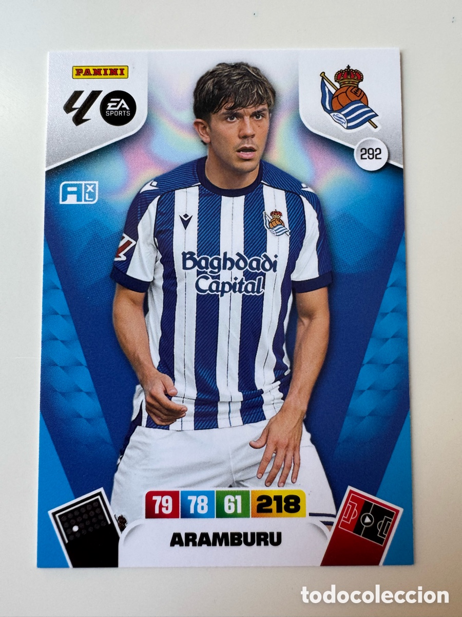 Cromos de F&uacute;tbol: PANINI ADRENALYN XL LIGA EA SPORTS 2025-2026 25-26 &ndash; N&ordm; 292 &ndash; Jon Aramburu Real Sociedad