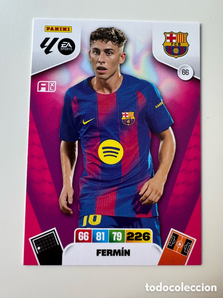 Cromos de F&uacute;tbol: PANINI ADRENALYN XL LIGA EA SPORTS 2025-2026 25-26 &ndash; N&ordm; 66 &ndash; Ferm&iacute;n L&oacute;pez FC Barcelona