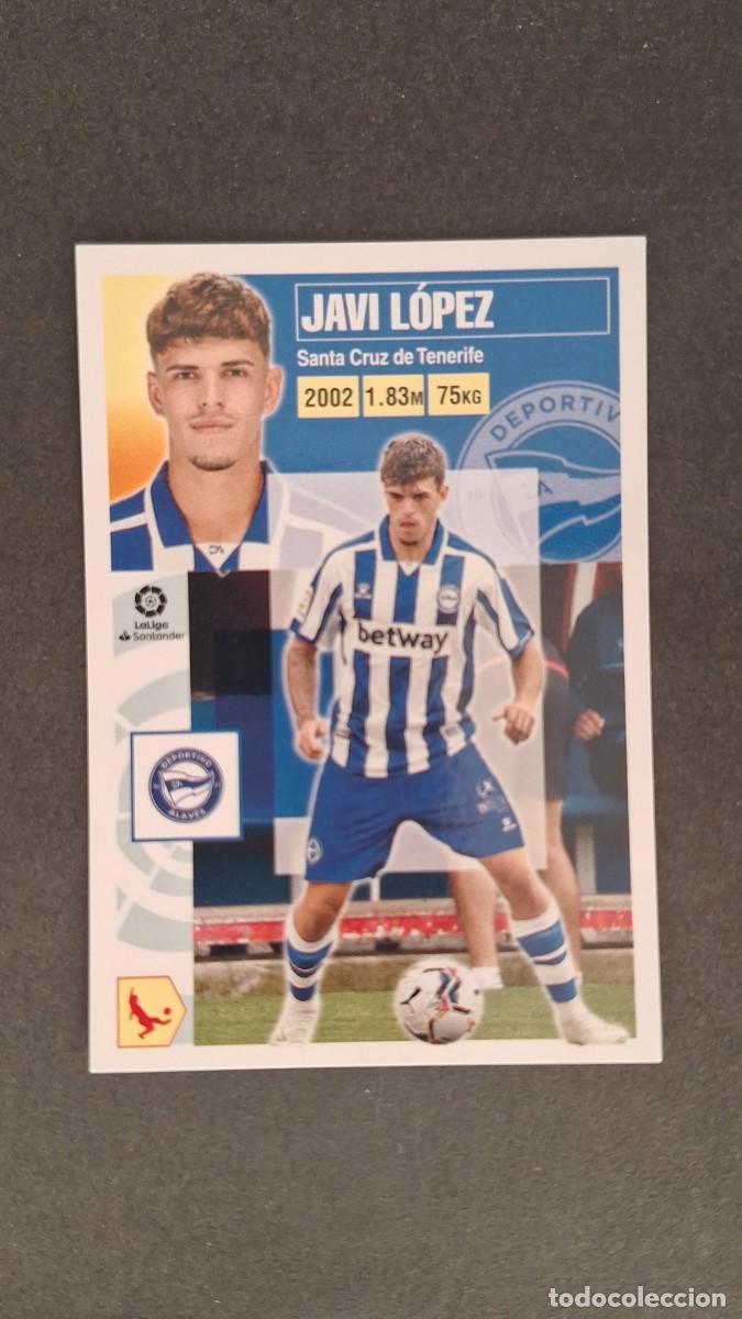 Cromos de F&uacute;tbol: L2 JAVI LOPEZ DEPORTIVO ALAVES LIGA ESTE 2020 2021 20 21 NUNCA PEGADO SIN PEGAR