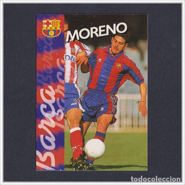 Cromos de F&uacute;tbol: COLECCI&Oacute;N OFICIAL FC BARCELONA 1996 1997 96 97 PANINI MORENO N&ordm; 122 CARD LIGA ALBUM BAR&Ccedil;A