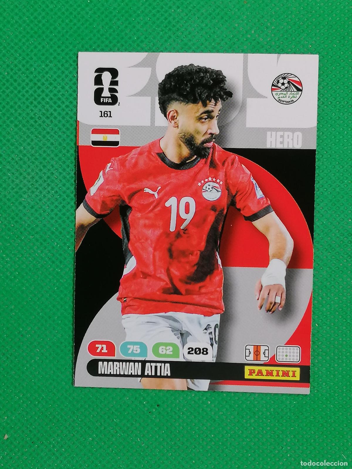 Cromos de F&uacute;tbol: 161 MARWAN ATTIA EGYP HERO ⚽ PANINI ADRENALYN FIFA WORLD CUP 26 2026 ⚽