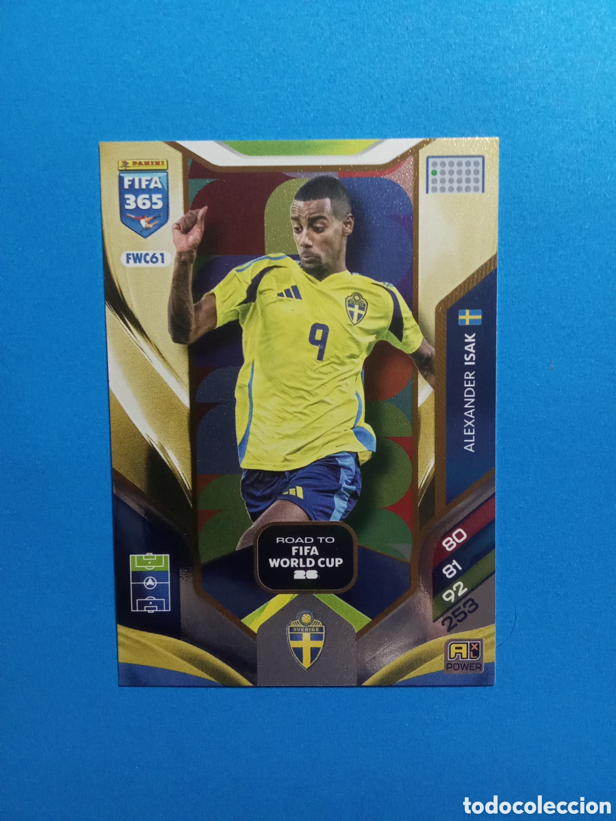 Figurine di Calcio: CROMO FWC 61 ISAK SUECIA NORDIC EDITION FIFA 365 2026 ADRENALYN 25-26