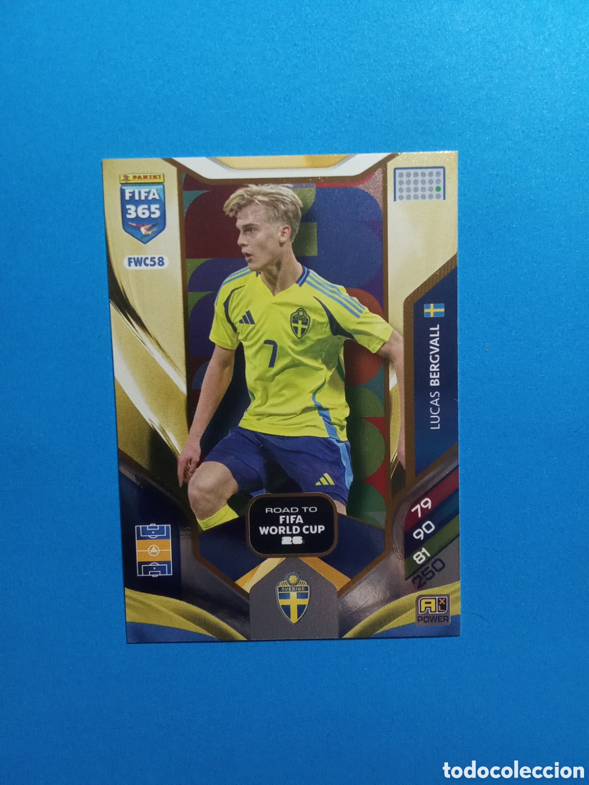 Figurine di Calcio: CROMO FWC 58 BERGVALL SUECIA NORDIC EDITION FIFA 365 2026 ADRENALYN 25-26