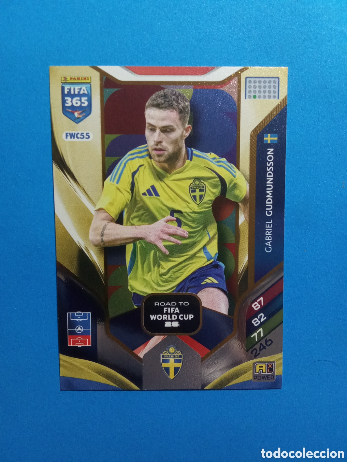 Figurine di Calcio: CROMO FWC 55 GUDMUNDSSON SUECIA NORDIC EDITION FIFA 365 2026 ADRENALYN 25-26