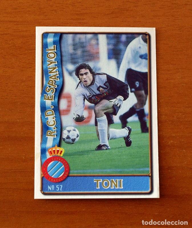 Fu&szlig;ball-Sticker: R.C.D. Espa&ntilde;ol-Espanyol -N&ordm; 57 Toni -Mundicromo Las Fichas de la Liga de F&uacute;tbol 1996-1997-96-97