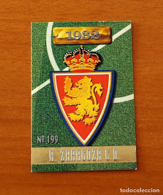 Cromos de F&uacute;tbol: Real Zaragoza - N&ordm; 199 Escudo -Mundicromo Las Fichas de la Liga de F&uacute;tbol 1996-1997-96-97
