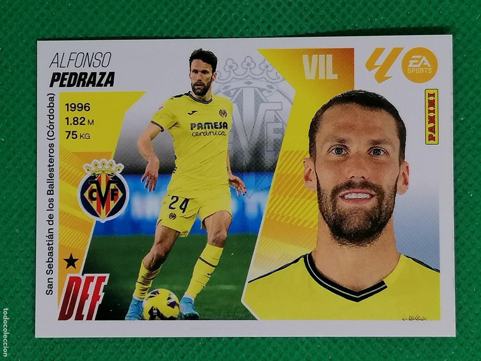 Fu&szlig;ball-Sticker: 10 ALFONSO PEDRAZA VILLARREAL ⚽ PANINI LIGA ESTE 25 26 2025 2026 ⚽