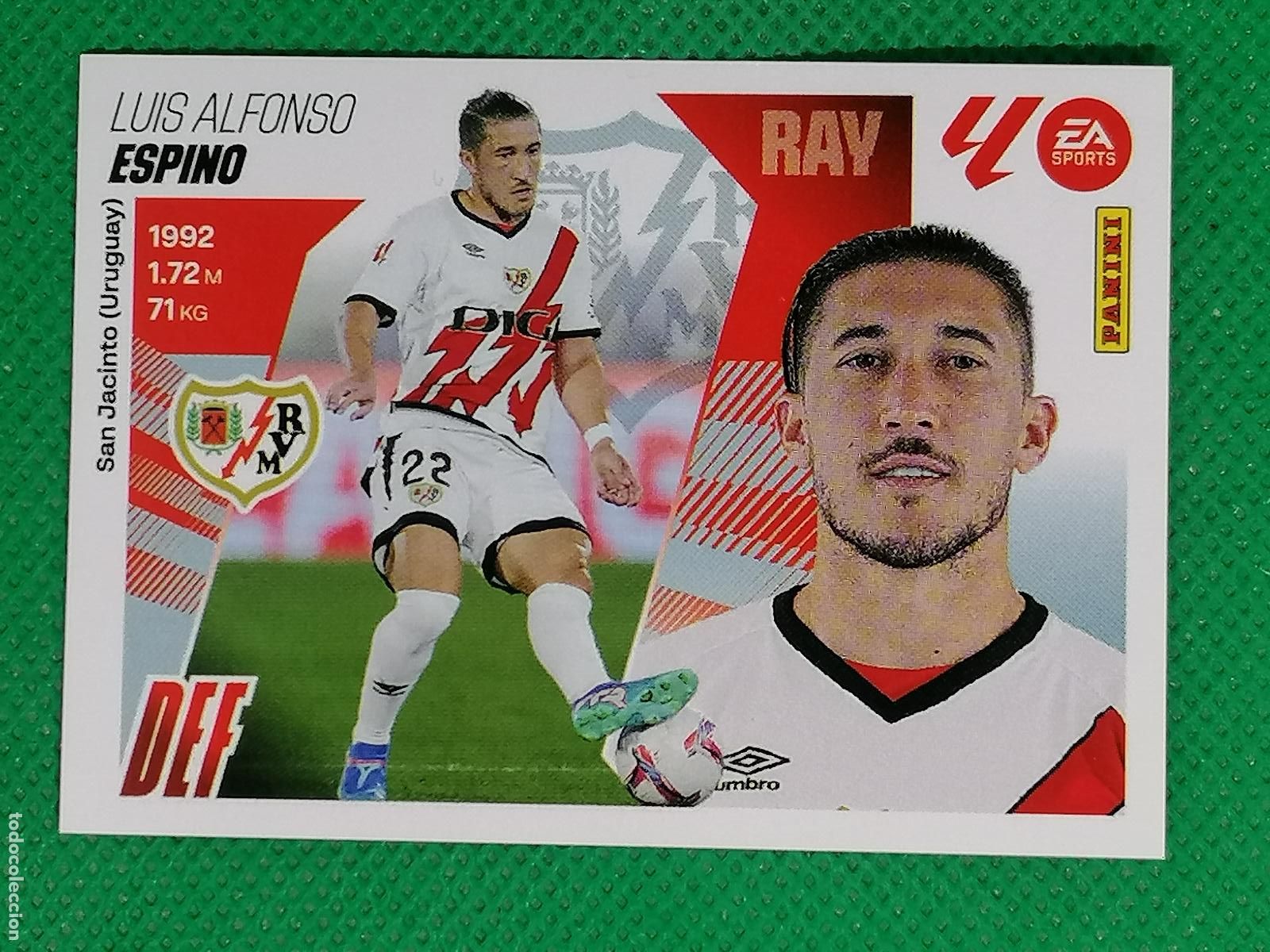 Cromos de F&uacute;tbol: 9 LUIS ALFONSO ESPINO RAYO VALLECANO ⚽ PANINI LIGA ESTE 25 26 2025 2026 ⚽