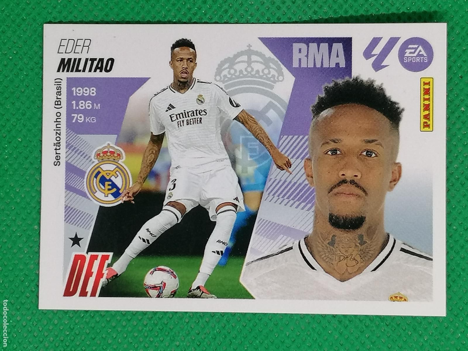 Cromos de F&uacute;tbol: 8 EDER MILITAO REAL MADRID ⚽ PANINI LIGA ESTE 25 26 2025 2026 ⚽