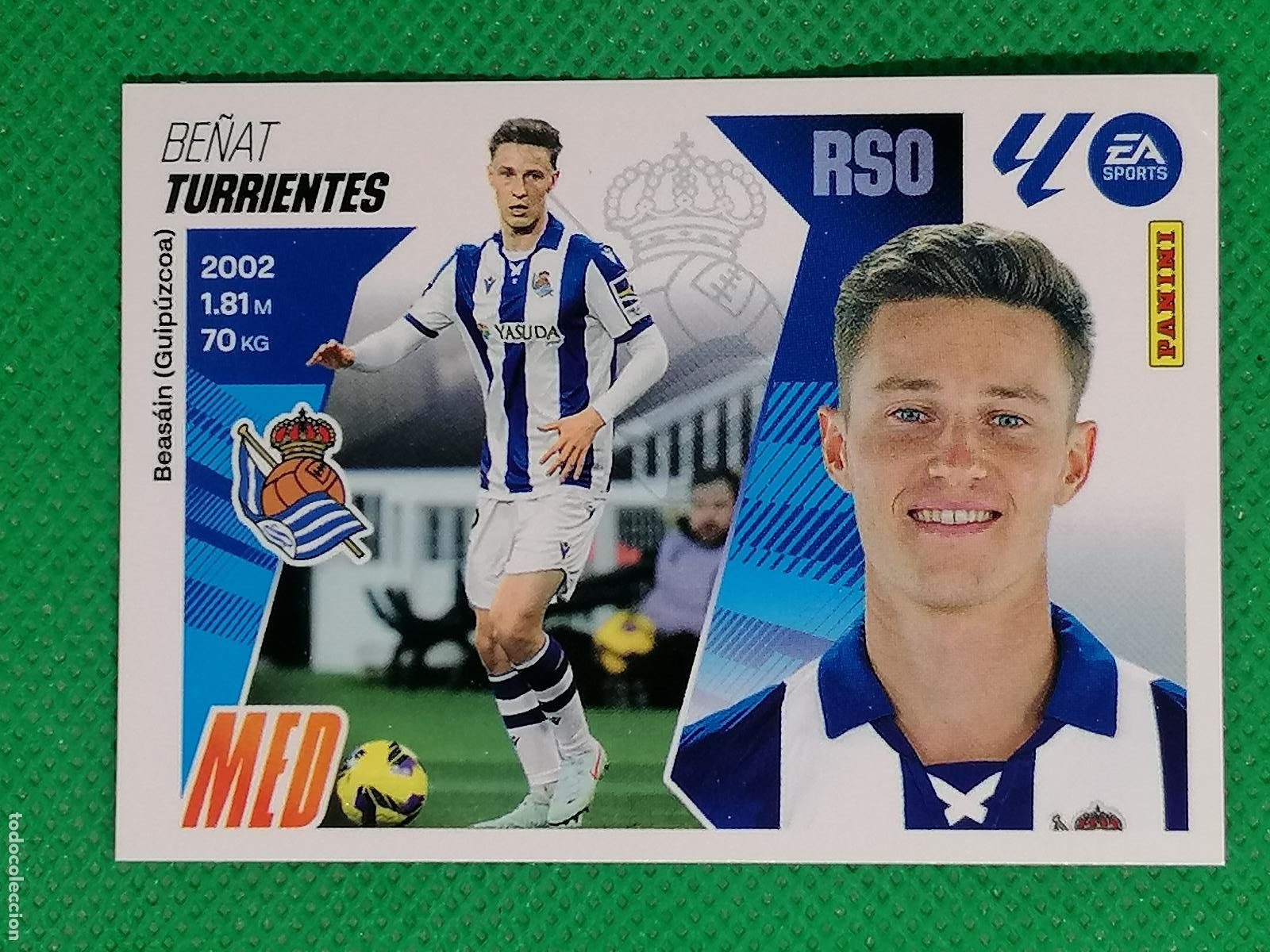 Cromos de F&uacute;tbol: 11 TURRIENTES REAL SOCIEDAD ⚽ PANINI LIGA ESTE 25 26 2025 2026 ⚽