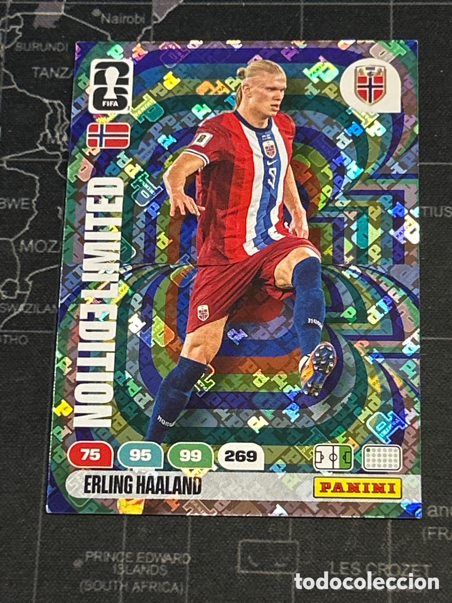 Cromos de F&uacute;tbol: ERLING HAALAND NORUEGA LIMITED EDITION PANINI ADRENALYN XL FIFA WORLD CUP MEXICO CANADA USA 2026 26