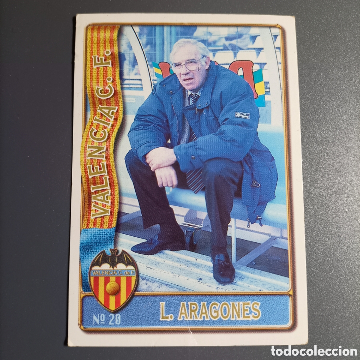 Cromos de F&uacute;tbol: CROMO MUNDICROMO. LIGA 1996-1997 (VALENCIA) №20 LUIS ARAGONES