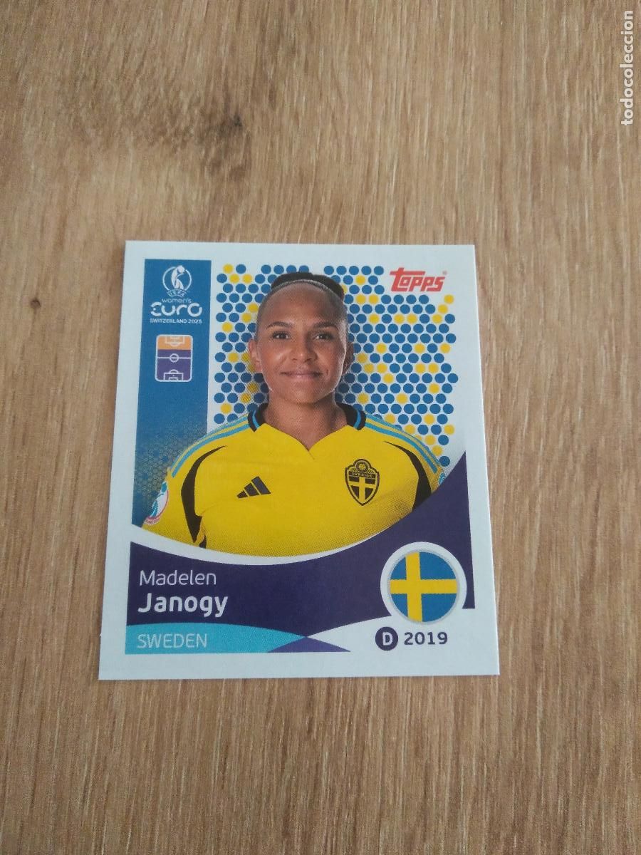 Cromos de F&uacute;tbol: 233 MADELEN JANOGY SUECIA CROMO TOPPS EURO FEMENINA 2025 EUROCOPA FUTBOL FEMENINO UEFA WOMEN'S