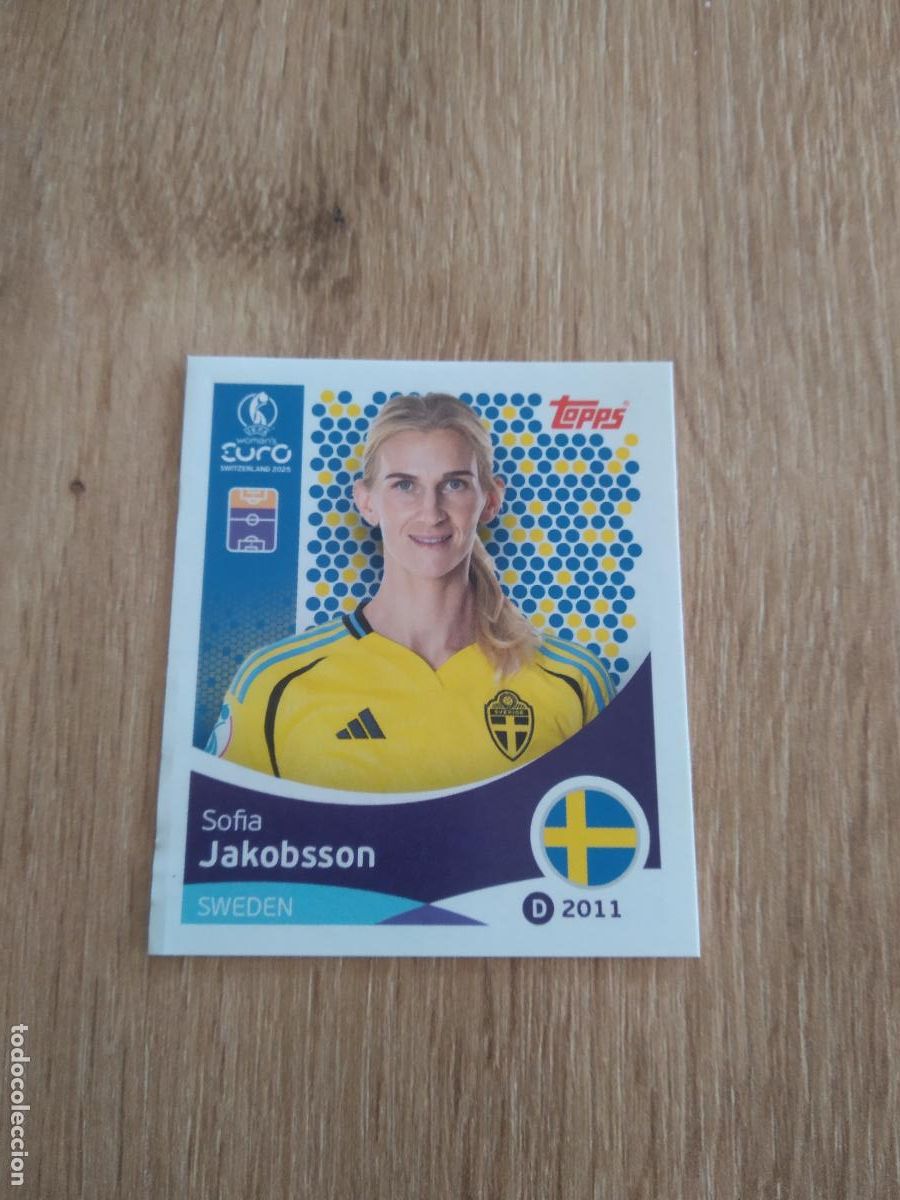 Cromos de F&uacute;tbol: 235 SOFIA JAKOBSSON SUECIA CROMO TOPPS EURO FEMENINA 2025 EUROCOPA FUTBOL FEMENINO UEFA WOMEN'S