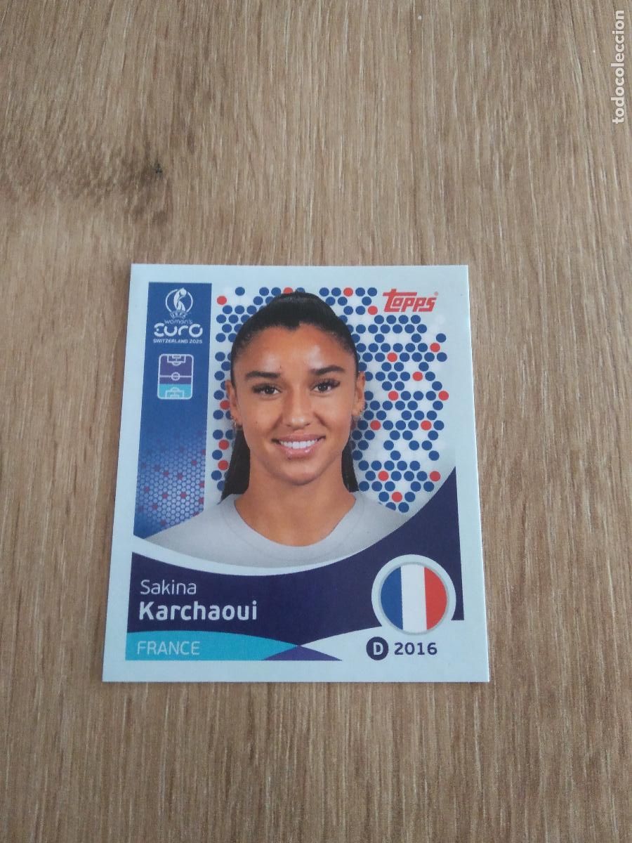 Cromos de F&uacute;tbol: 241 SAKINA KARCHAOUI FRANCIA CROMO TOPPS EURO FEMENINA 2025 EUROCOPA FUTBOL FEMENINO UEFA WOMEN'S