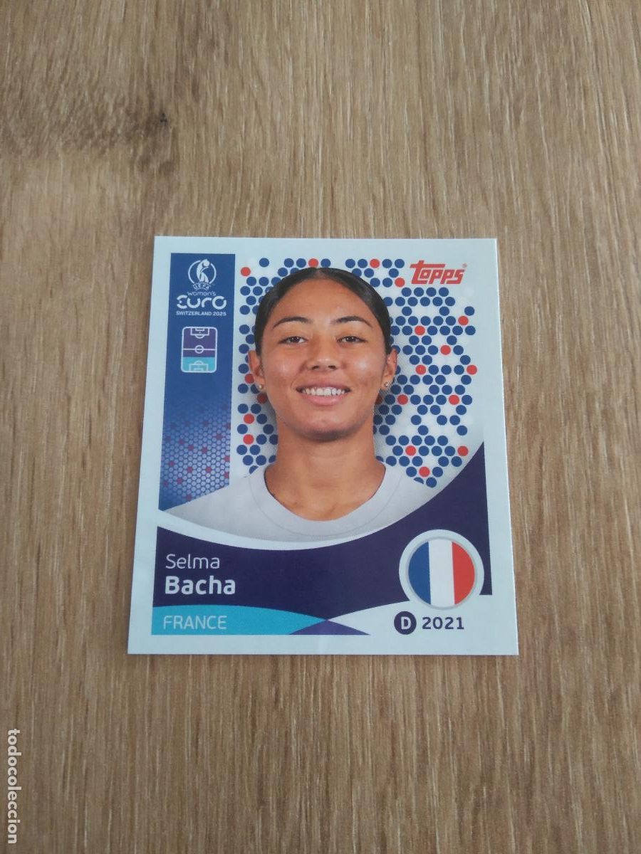 Cromos de F&uacute;tbol: 242 SELMA BACHA FRANCIA CROMO TOPPS EURO FEMENINA 2025 EUROCOPA FUTBOL FEMENINO UEFA WOMEN'S