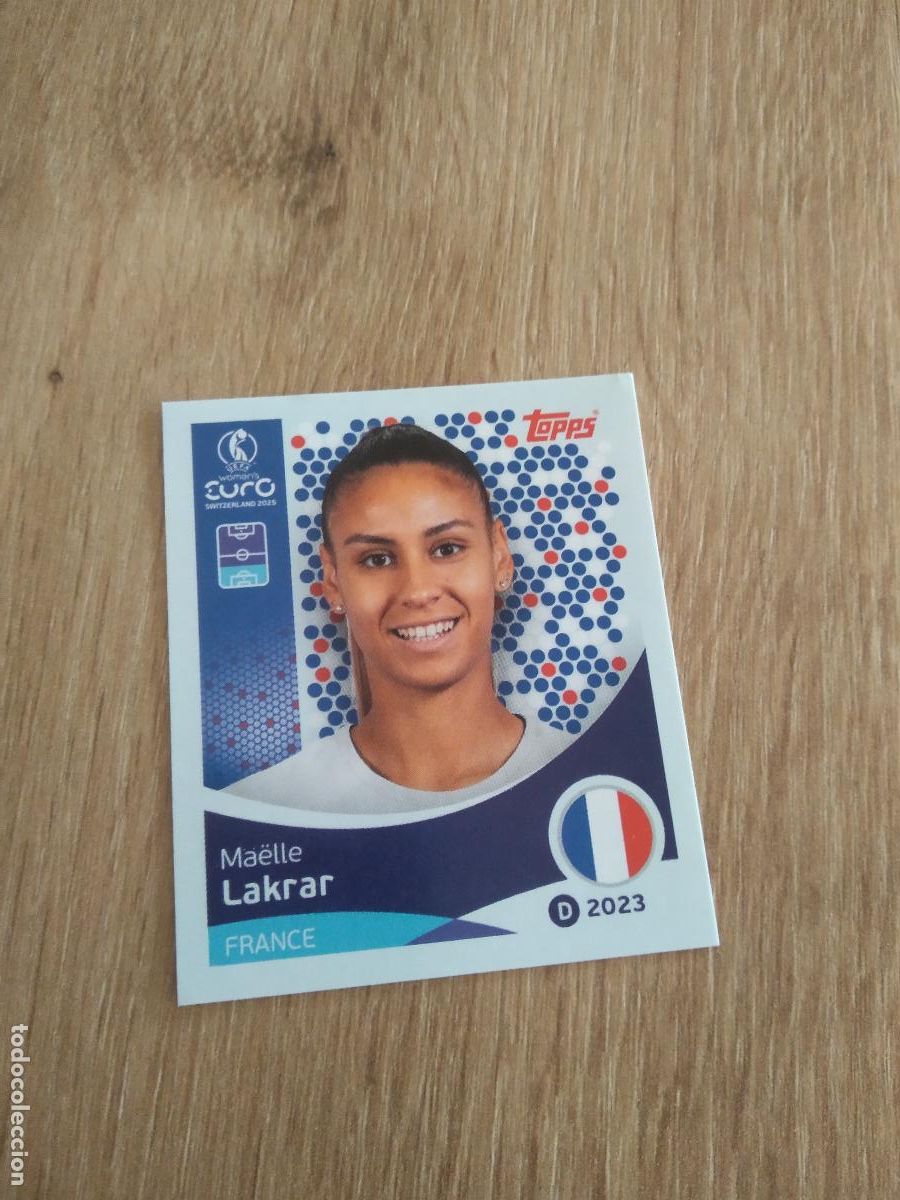 Cromos de F&uacute;tbol: 243 MAELLE LAKRAR FRANCIA CROMO TOPPS EURO FEMENINA 2025 EUROCOPA FUTBOL FEMENINO UEFA WOMEN'S