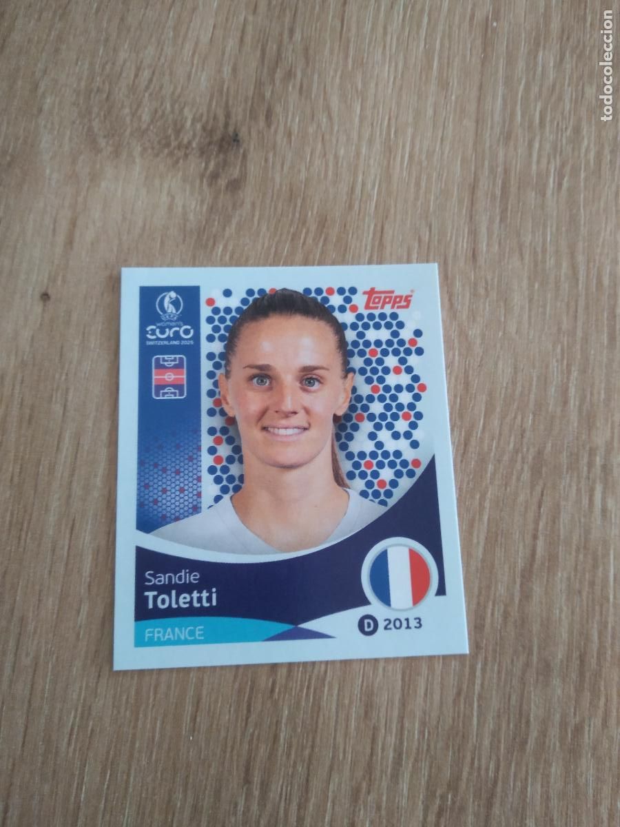 Cromos de F&uacute;tbol: 244 SANDIE TOLETTI FRANCIA CROMO TOPPS EURO FEMENINA 2025 EUROCOPA FUTBOL FEMENINO UEFA WOMEN'S