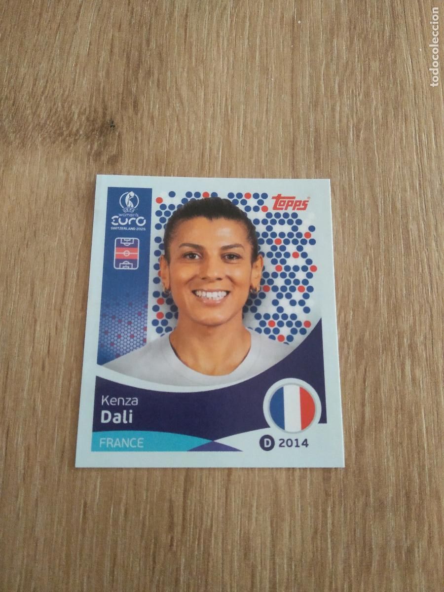 Cromos de F&uacute;tbol: 245 KENZA DALI FRANCIA CROMO TOPPS EURO FEMENINA 2025 EUROCOPA FUTBOL FEMENINO UEFA WOMEN'S