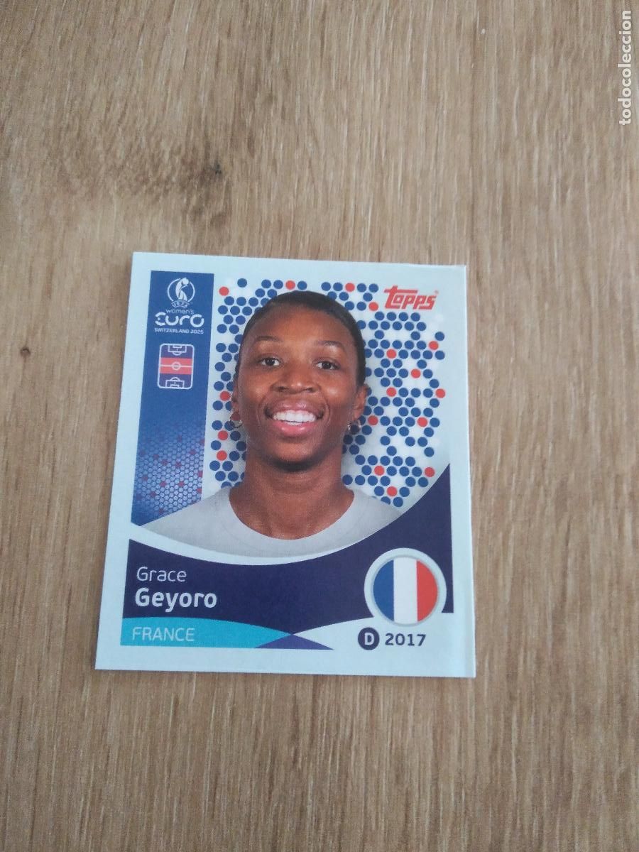 Cromos de F&uacute;tbol: 246 GRACE GEYORO FRANCIA CROMO TOPPS EURO FEMENINA 2025 EUROCOPA FUTBOL FEMENINO UEFA WOMEN'S