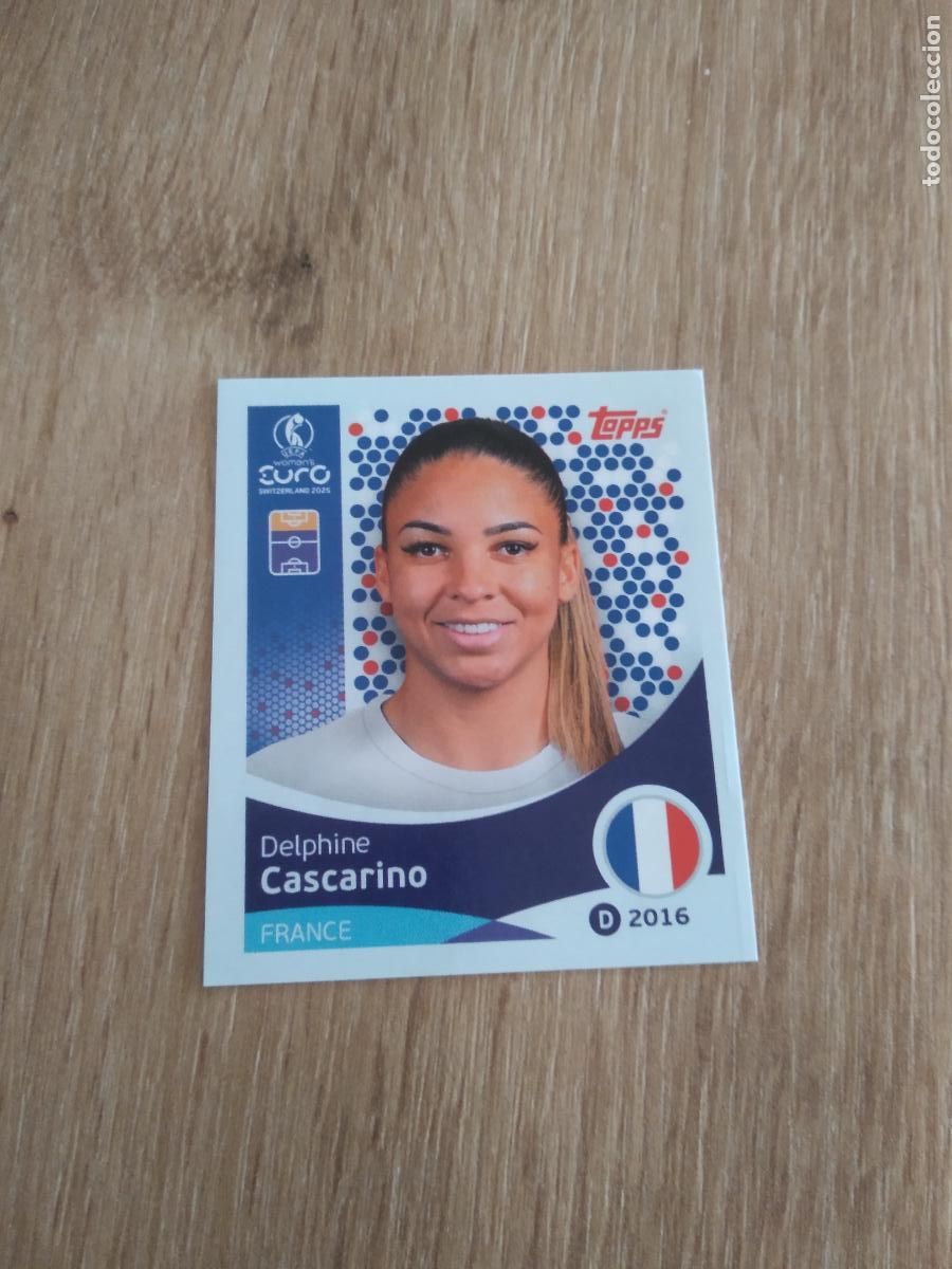 Cromos de F&uacute;tbol: 250 CASCARINO FRANCIA CROMO TOPPS EURO FEMENINA 2025 EUROCOPA FUTBOL FEMENINO UEFA WOMEN'S