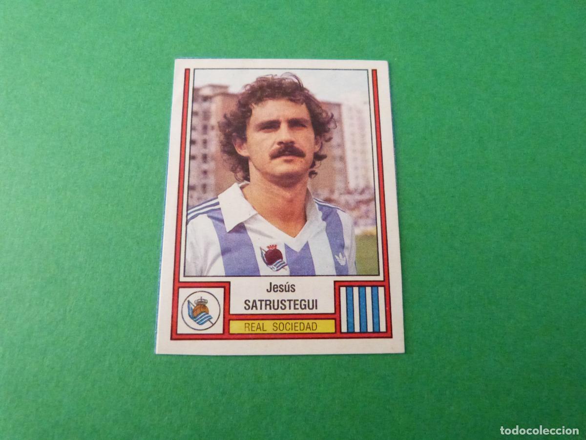 Fu&szlig;ball-Sticker: CROMO FUTBOL SATRUSTEGUI REAL SOCIEDAD RECORTADO N&ordm; 215 LIGA FUTBOL 83/1983 FIGURINE PANINI