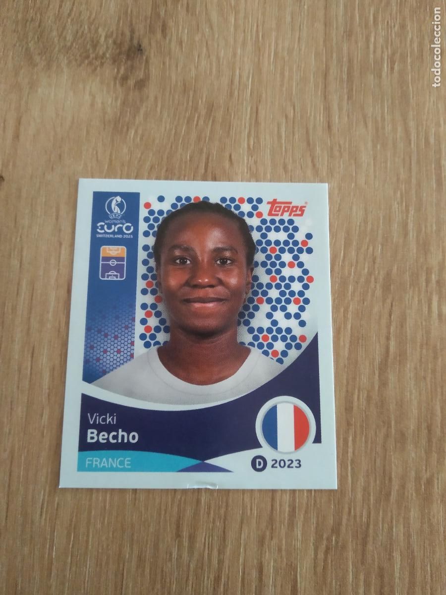 Cromos de F&uacute;tbol: 251 VICKI BECHO FRANCIA CROMO TOPPS EURO FEMENINA 2025 EUROCOPA FUTBOL FEMENINO UEFA WOMEN'S