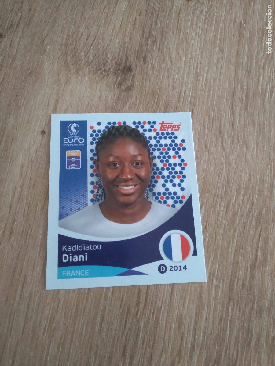 Cromos de F&uacute;tbol: 252 DIANI FRANCIA CROMO TOPPS EURO FEMENINA 2025 EUROCOPA FUTBOL FEMENINO UEFA WOMEN'S