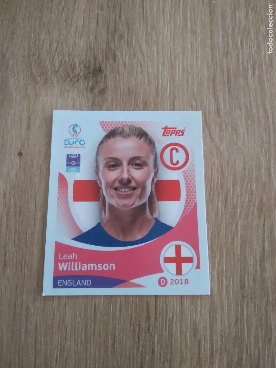 Cromos de F&uacute;tbol: 254 LEAH WILLIAMSON INGLATERRA CROMO TOPPS EURO FEMENINA 2025 EUROCOPA FUTBOL FEMENINO UEFA WOMEN'S