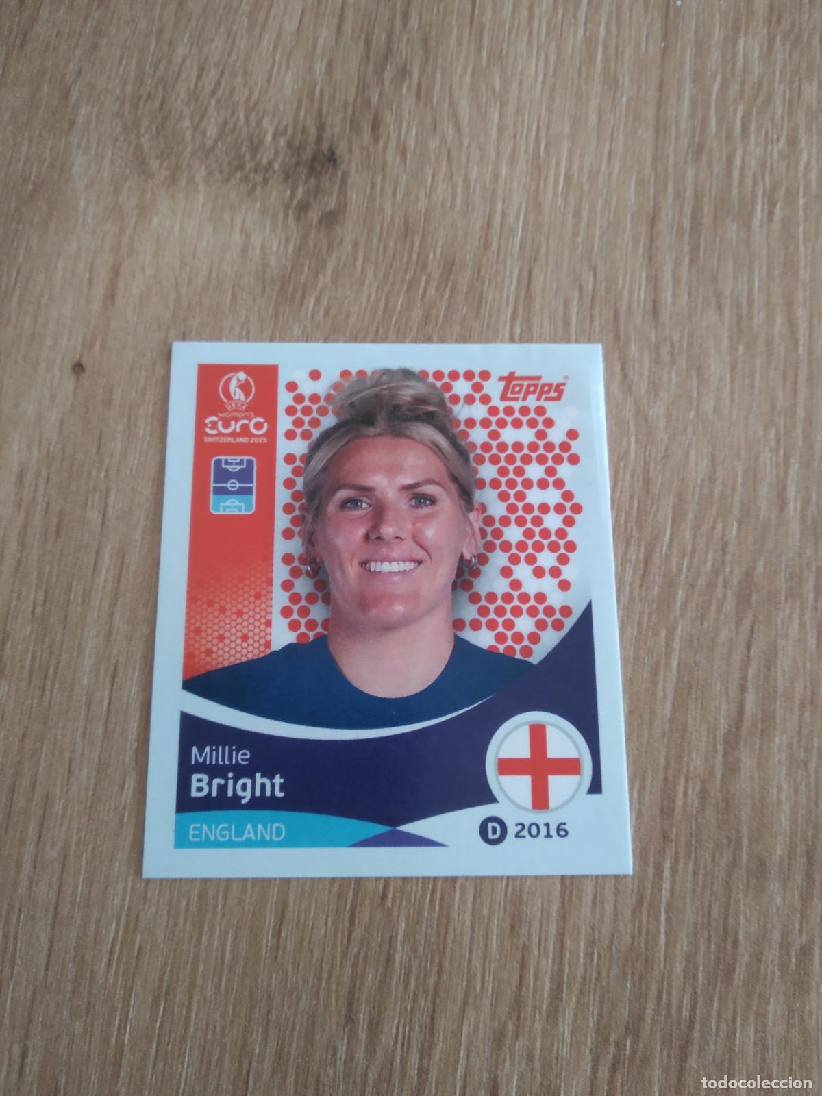 Cromos de F&uacute;tbol: 257 MILLIE BRIGHT INGLATERRA CROMO TOPPS EURO FEMENINA 2025 EUROCOPA FUTBOL FEMENINO UEFA WOMEN'S