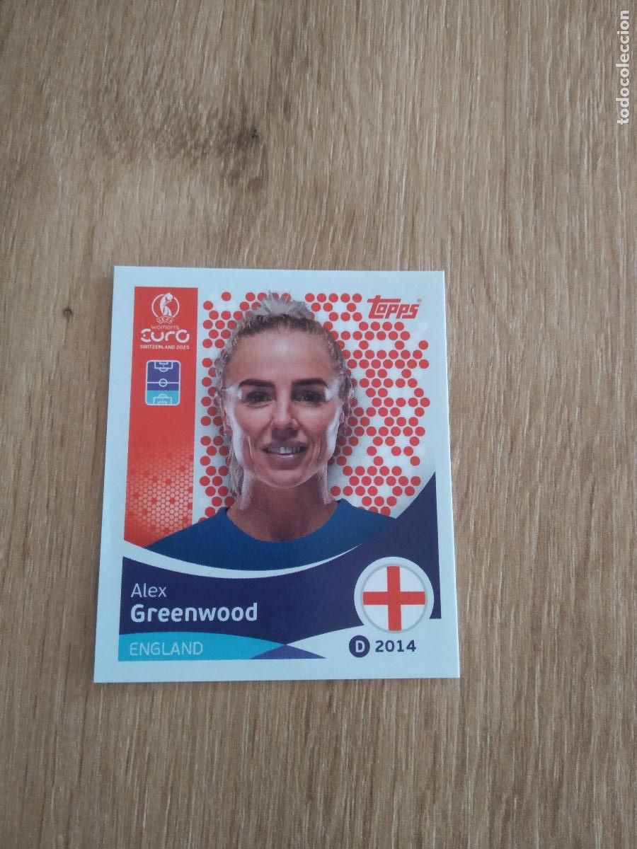 Cromos de F&uacute;tbol: 258 ALEX GREENWOOD INGLATERRA CROMO TOPPS EURO FEMENINA 2025 EUROCOPA FUTBOL FEMENINO UEFA WOMEN'S