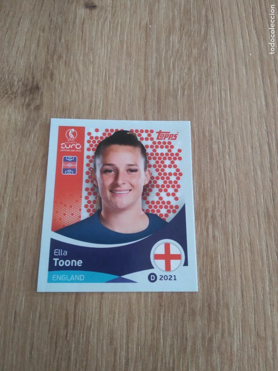 Fu&szlig;ball-Sticker: 260 ELLA TOONE INGLATERRA CROMO TOPPS EURO FEMENINA 2025 EUROCOPA FUTBOL FEMENINO UEFA WOMEN'S