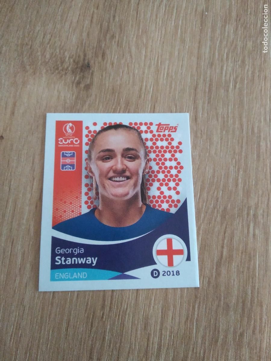Fu&szlig;ball-Sticker: 261 GEORGIA STANWAY INGLATERRA CROMO TOPPS EURO FEMENINA 2025 EUROCOPA FUTBOL FEMENINO UEFA WOMEN'S