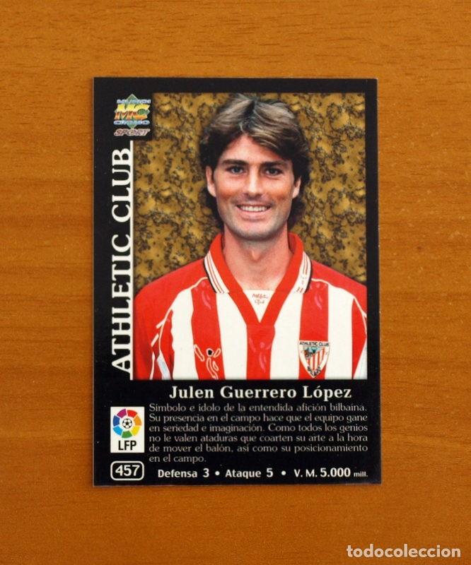 Cromos de F&uacute;tbol: Athletic de Bilbao-N&ordm; 457 Julen Guerrero Capitanes-Mundicromo Las Fichas de la Liga 2001-2002, 01-02