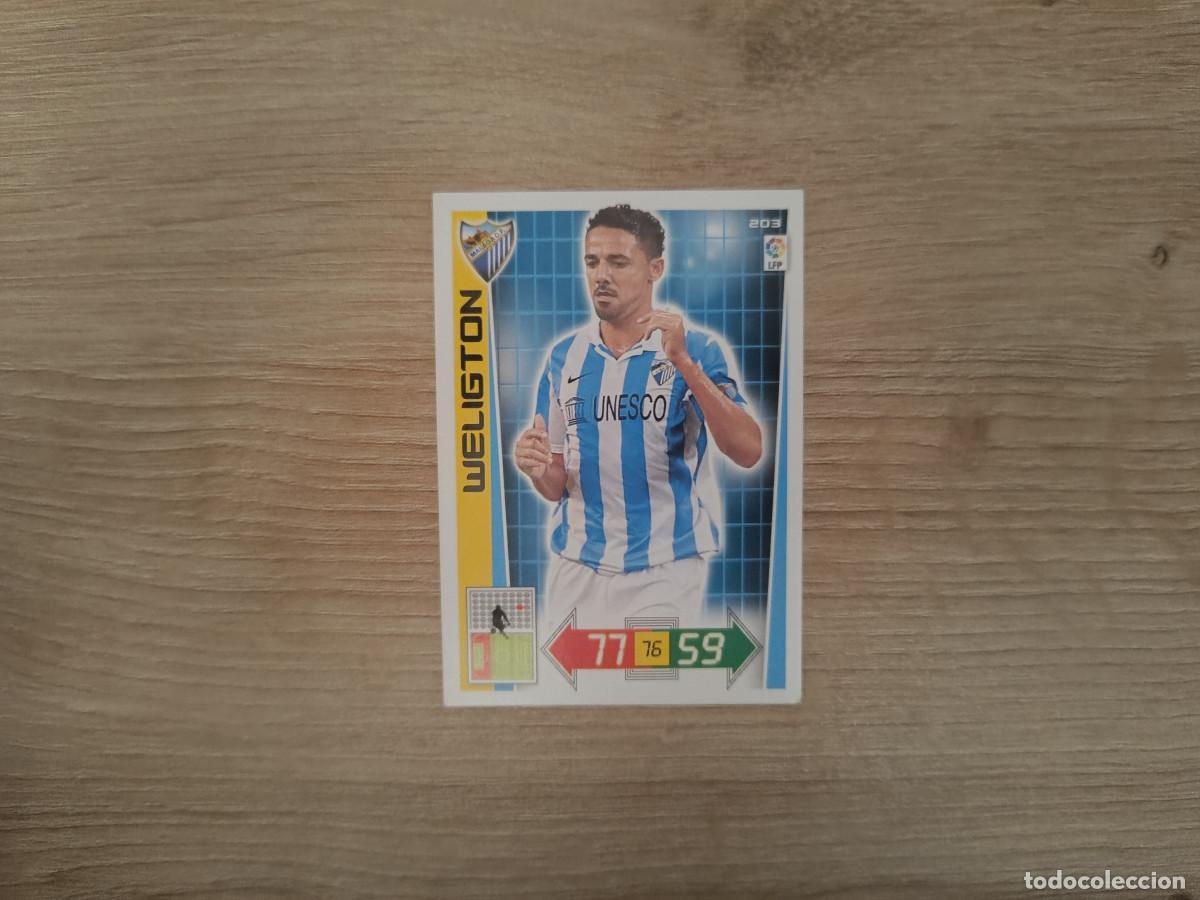 Cromos de Futebol: CROMO DE F&Uacute;TBOL PANINI ADRENALYN WELIGTON 203 MALAGA 12 13 2012 2013