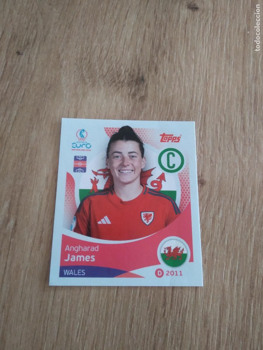Cromos de F&uacute;tbol: 270 angharad james WALES GALES CROMO TOPPS EURO FEMENINA 2025 EUROCOPA FUTBOL FEMENINO UEFA WOMEN'S