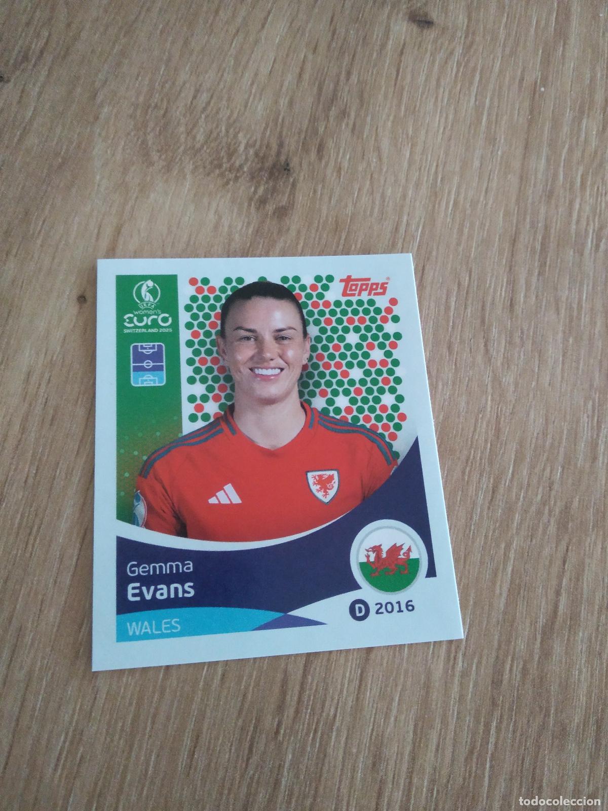Cromos de F&uacute;tbol: 274 GEMMA EVANS WALES GALES CROMO TOPPS EURO FEMENINA 2025 EUROCOPA FUTBOL FEMENINO UEFA WOMEN'S