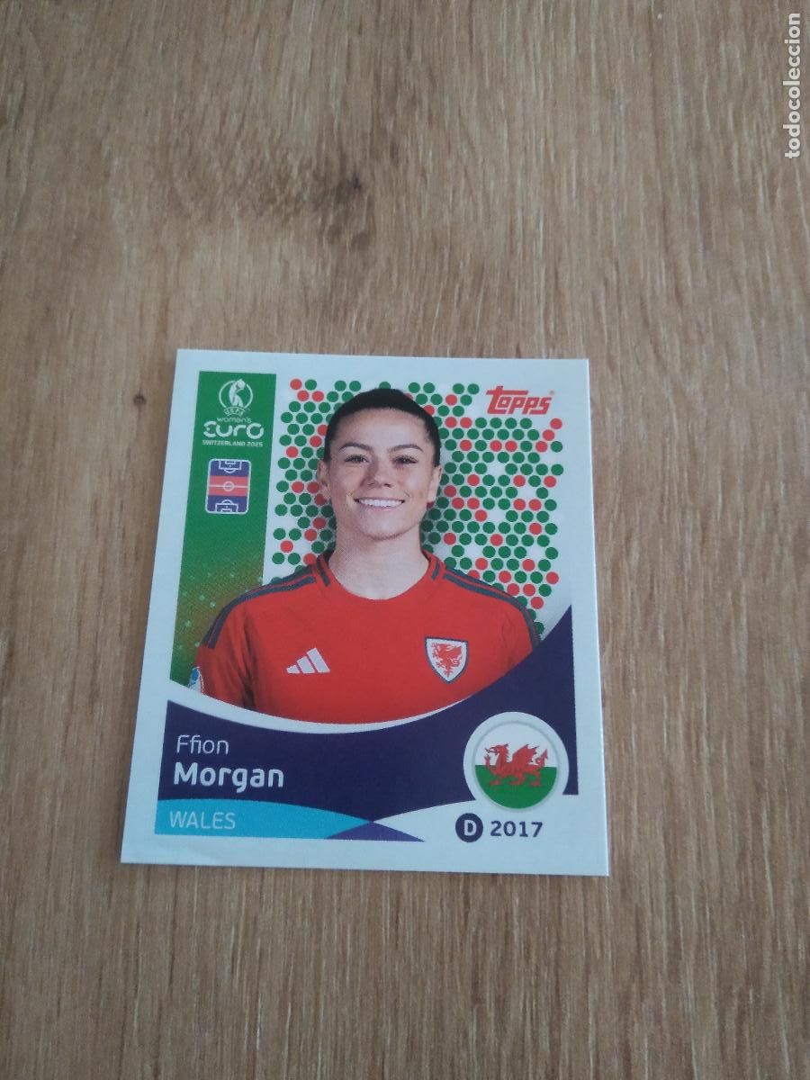 Cromos de F&uacute;tbol: 277 FFION MORGAN WALES GALES CROMO TOPPS EURO FEMENINA 2025 EUROCOPA FUTBOL FEMENINO UEFA WOMEN'S
