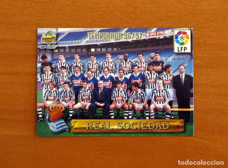 Cromos de F&uacute;tbol: Real Sociedad -N&ordm; 109 Plantilla-Equipo -Mundicromo Las Fichas de la Liga de F&uacute;tbol 1996-1997-96-97