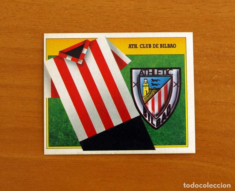 Cromos de F&uacute;tbol: Athletic de Bilbao - Escudo y uniforme - Ediciones Este Liga 1991-1992, 91-92 - Nunca Pegado