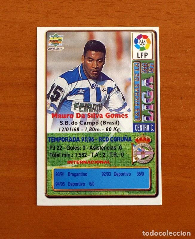 Cromos de f&uacute;tbol: Deportivo Coru&ntilde;a -160 Mauro Silva -Mundicromo Las Fichas de la Liga de F&uacute;tbol 1996-1997-96-97