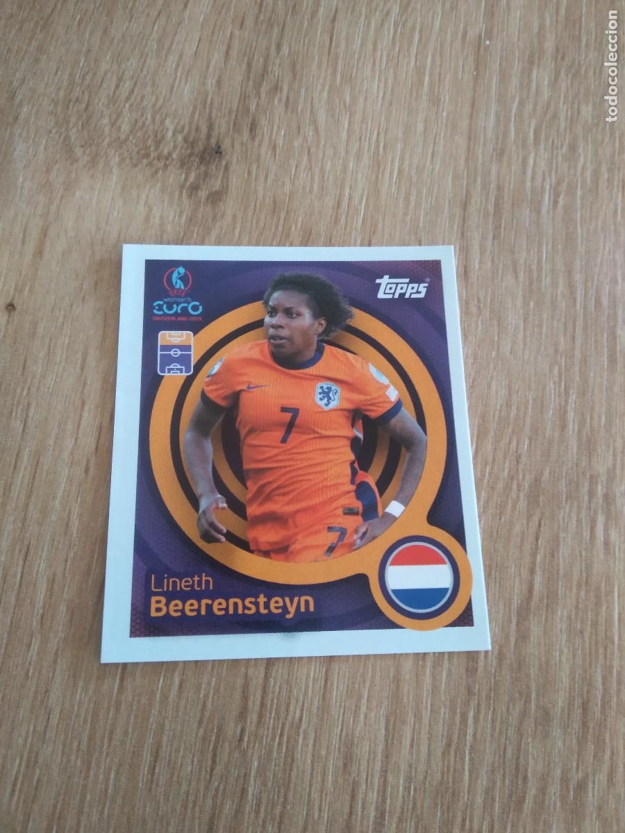 Cartes &agrave; collectionner de Football: 285 BEERENSTEYN PAISES BAJOS CROMO TOPPS EURO FEMENINA 2025 EUROCOPA FUTBOL FEMENINO UEFA WOMEN'S