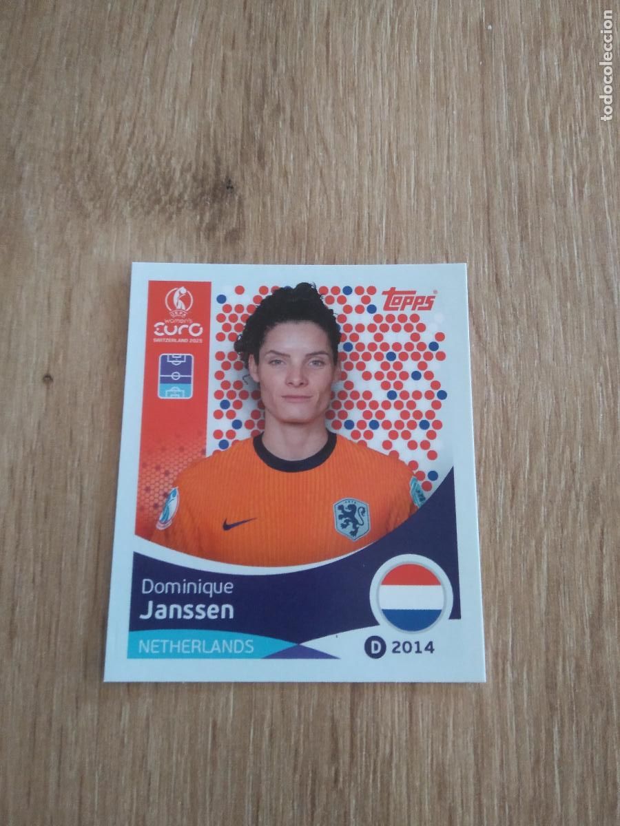 Cartes &agrave; collectionner de Football: 289 JANSSEN PAISES BAJOS CROMO TOPPS EURO FEMENINA 2025 EUROCOPA FUTBOL FEMENINO UEFA WOMEN'S