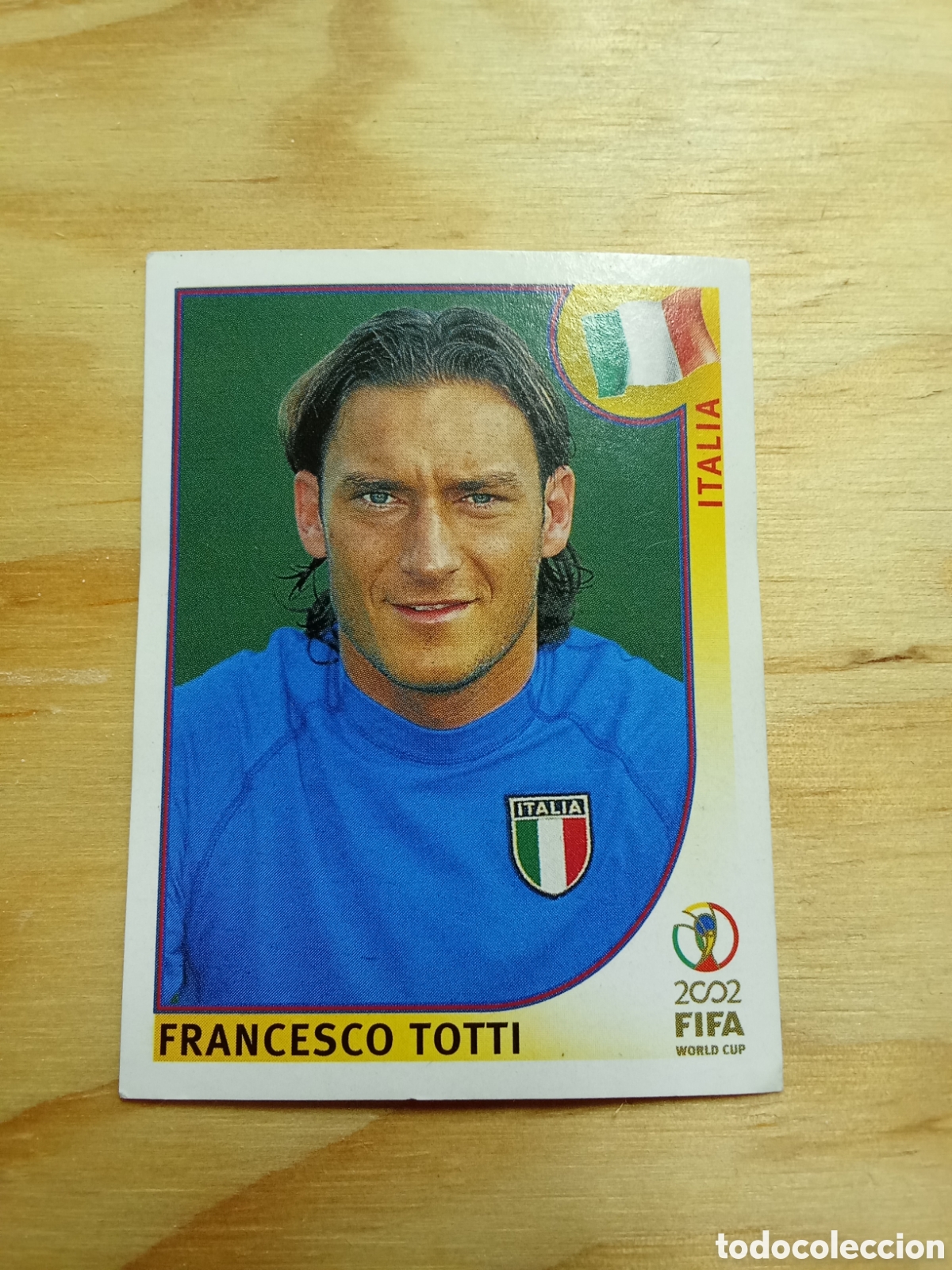 Cartes &agrave; collectionner de Football: Cromo Totti Italia Mundial 2002 Korea y Jap&oacute;n Panini