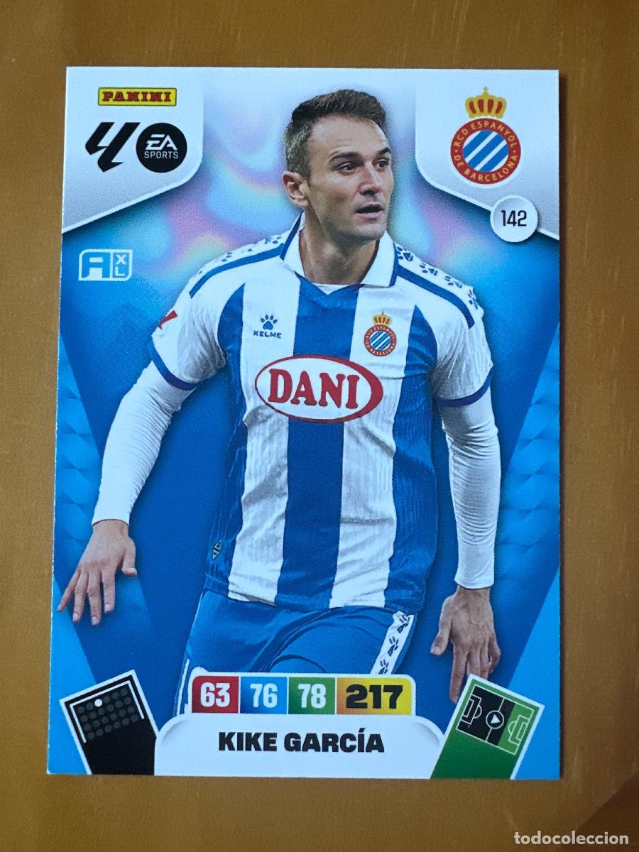 Cromos de f&uacute;tbol: 142 Kike Garc&iacute;a, RCD Espanyol, Panini Adrenalyn XL La Liga 2025 2026 25 26