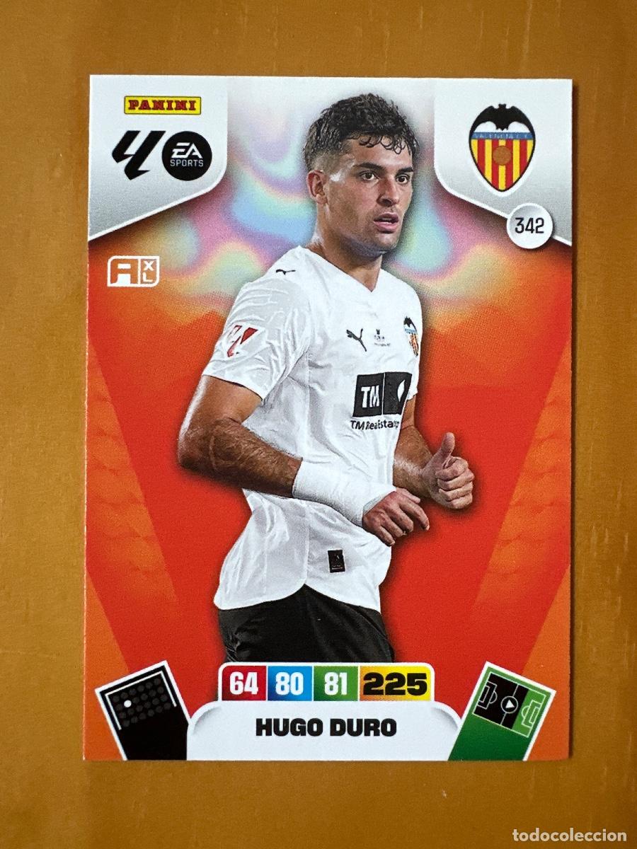 Figurine di Calcio: 342 Hugo Duro, Valencia CF, Panini Adrenalyn XL La Liga 2025 2026 25 26
