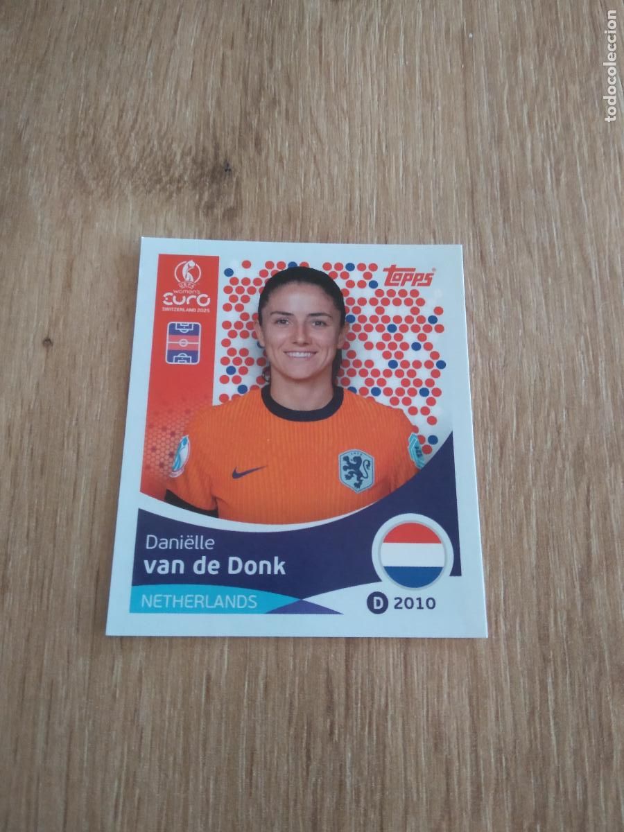 Figurine di Calcio: 296 VAN DE DONK PAISES BAJOS CROMO TOPPS EURO FEMENINA 2025 EUROCOPA FUTBOL FEMENINO UEFA WOMEN'S