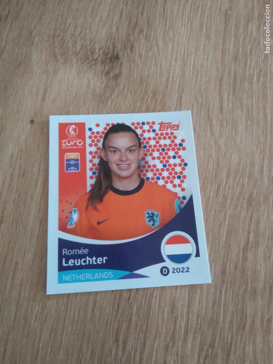 Figurine di Calcio: 297 LEUCHTER PAISES BAJOS CROMO TOPPS EURO FEMENINA 2025 EUROCOPA FUTBOL FEMENINO UEFA WOMEN'S