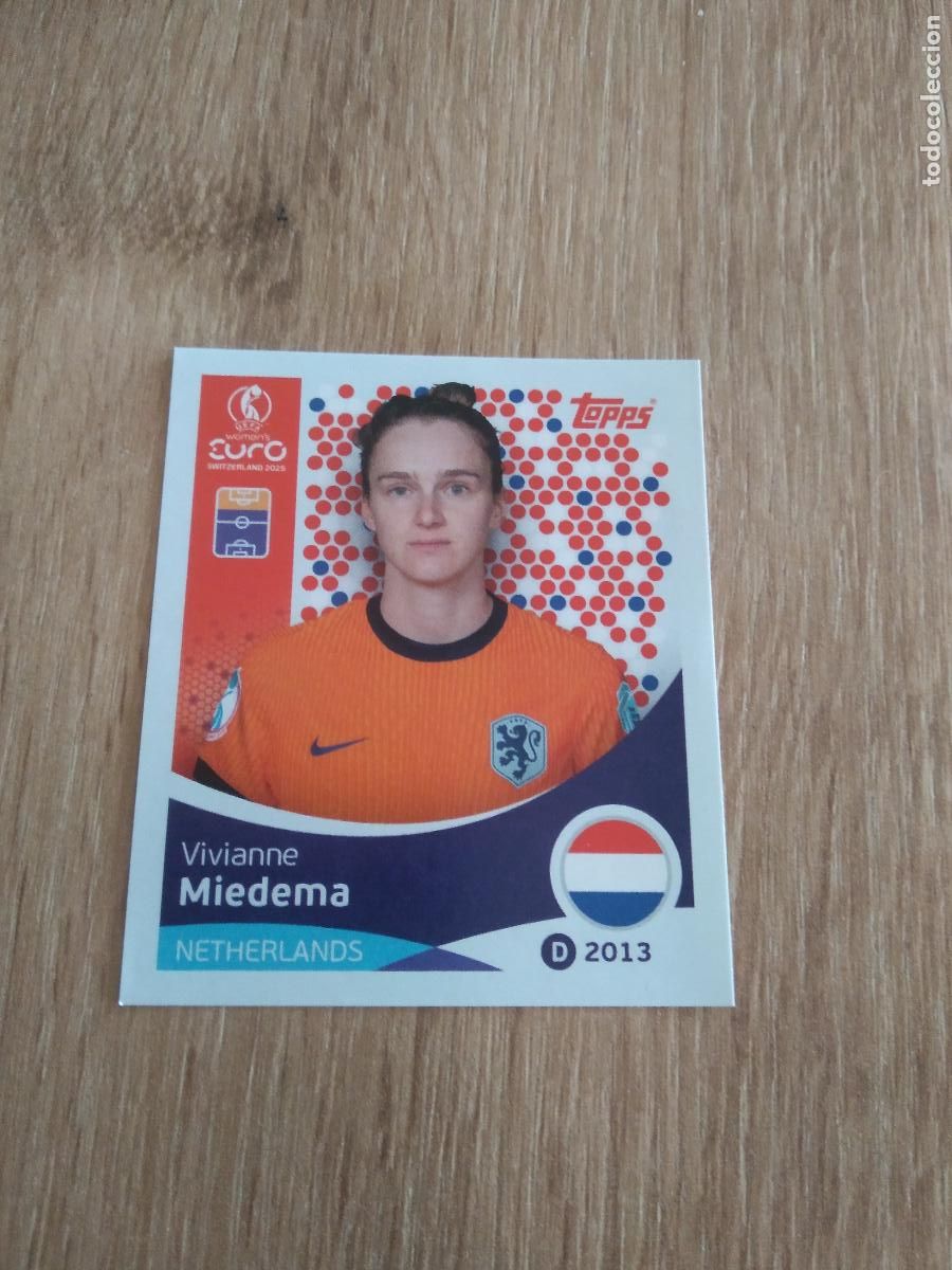 Cromos de F&uacute;tbol: 300 MIEDEMA PAISES BAJOS CROMO TOPPS EURO FEMENINA 2025 EUROCOPA FUTBOL FEMENINO UEFA WOMEN'S